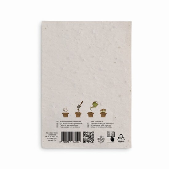 DIN A6 Wildblumen-Samenpapier