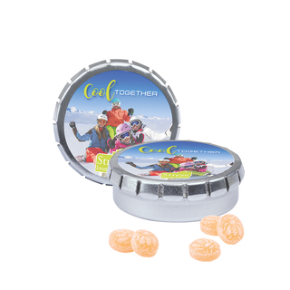 Quick Box, silber, Honig Bonbons