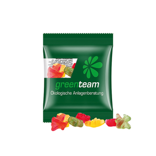 Minitüte,10 g, kompostierbare Folie transparent, Trolli Fruchtgummi Flugzeuge, 10% Fruchtsaft