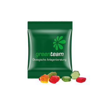 Minitüte,10 g, kompostierbare Folie weiß, Trolli Fruchtgummi Haus