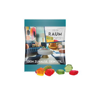 Minitüte,15 g, Folie transparent, Trolli Fruchtgummi Haus
