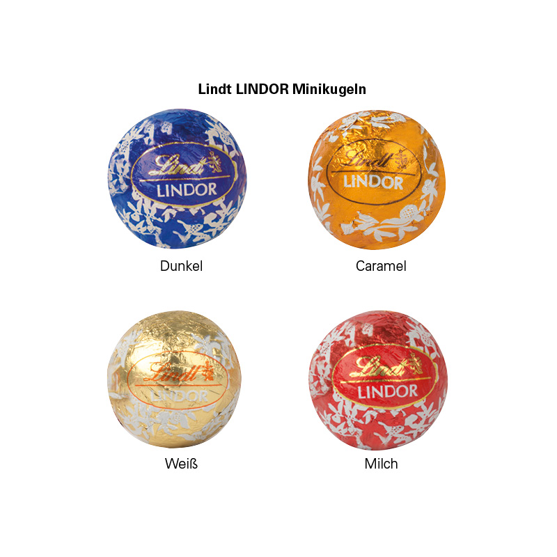 Minikugel Adventskalender ECO, Papierblister, LINDOR Lindt Mini Kugeln