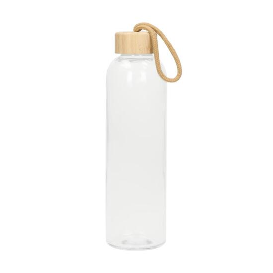 Glasflasche mit Hülle "Natural", 0,7l