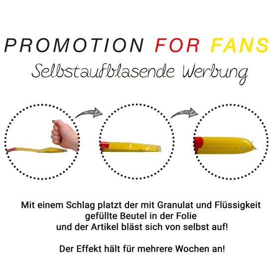 Luftballon, selbstaufblasend "Soccer" Deutschland, klein