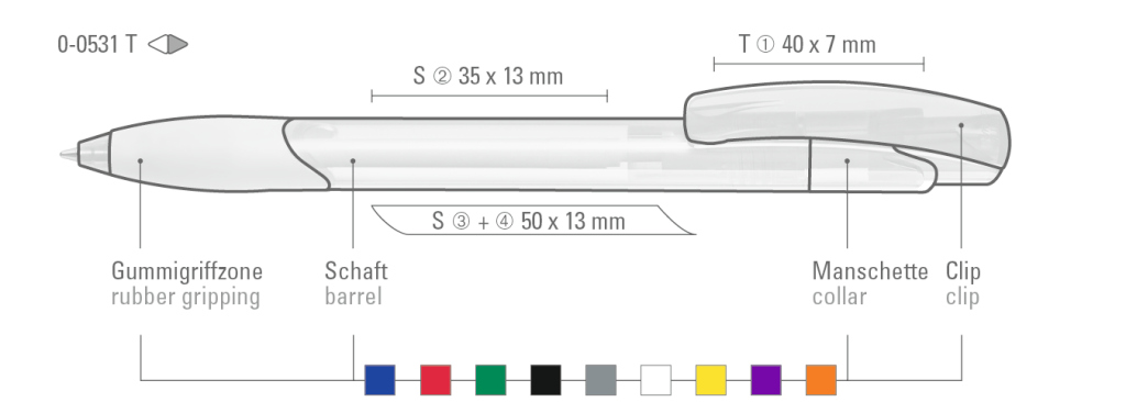 OMEGA grip transparent