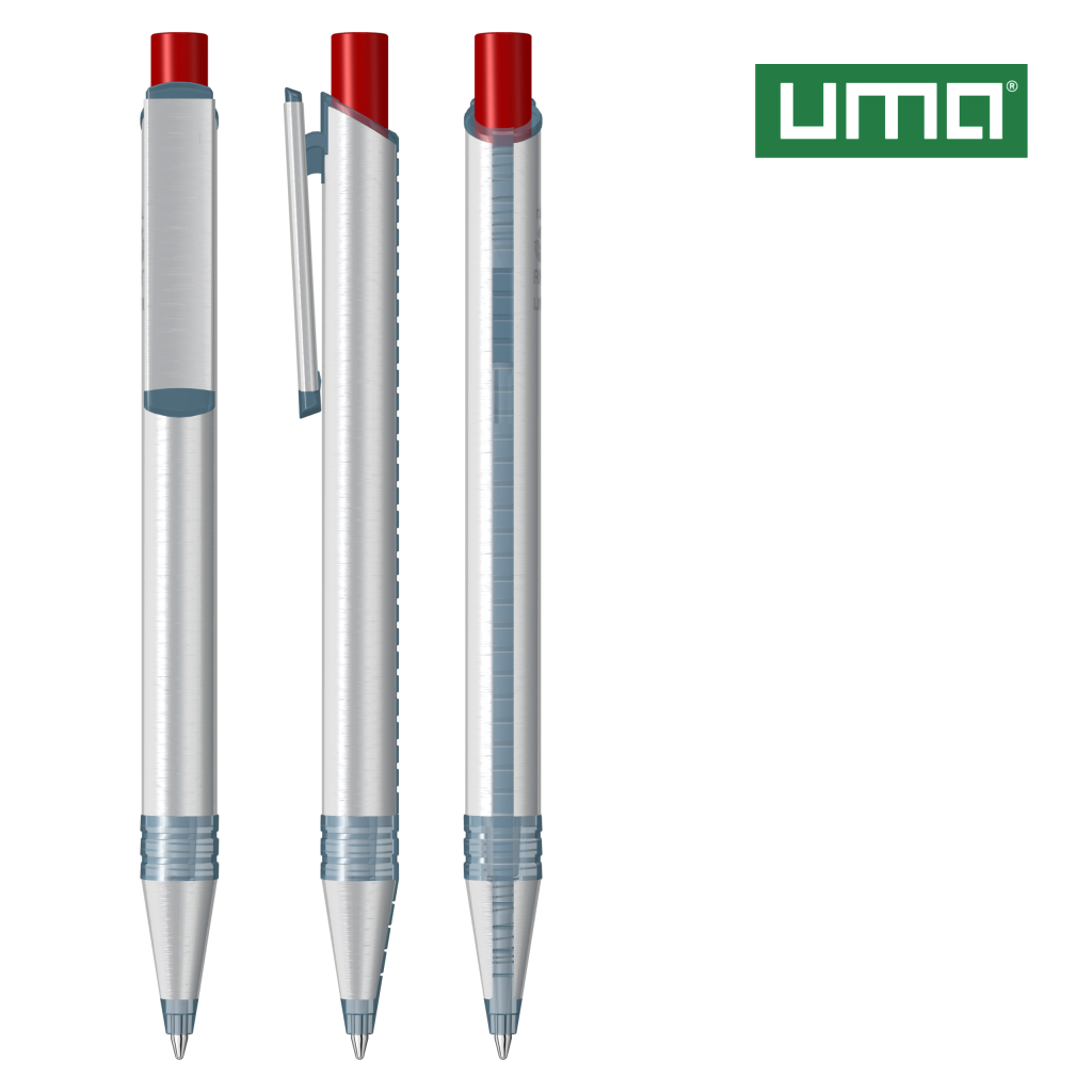 RECYCLED PET PEN ALUMA transparent