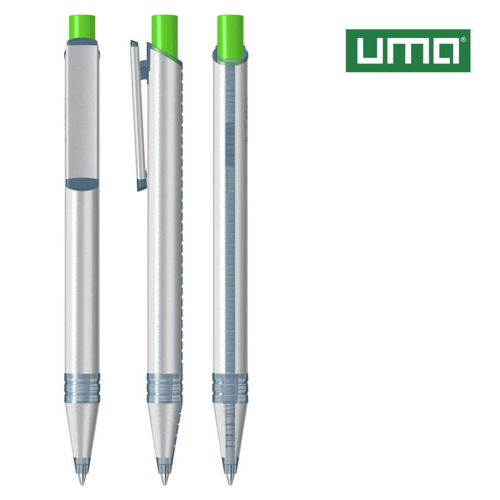 RECYCLED PET PEN ALUMA transparent