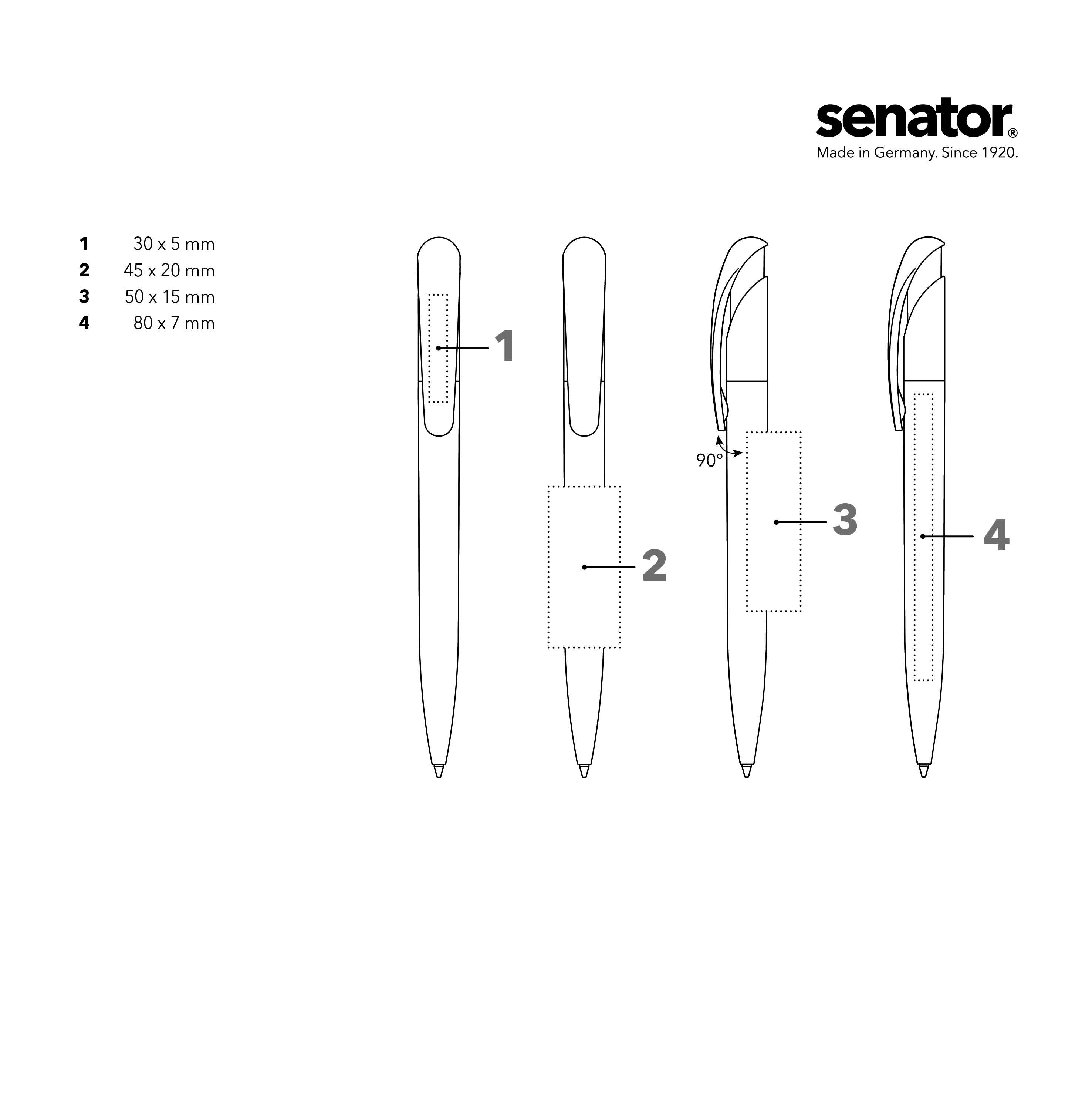 senator Nature Plus Matt   Druckkugelschreiber