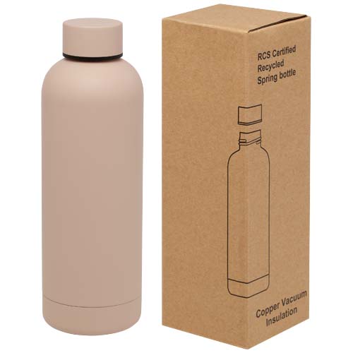 Spring 500 ml RCS-zertifizierte Kupfer-Vakuum Isolierflasche aus recyceltem Edelstahl