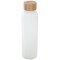 Lume 500 ml Flasche aus mattiertem Kalknatronglas mit Bambusdeckel