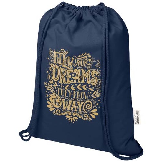 Oregon Blend 140 g/m² GRS-recycelter Turnbeutel 5 L