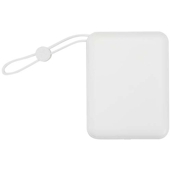 Acrux 35 W 10.000 mAh Tablet Powerbank mit integriertem Typ-C-Kabel aus recyceltem Kunststoff