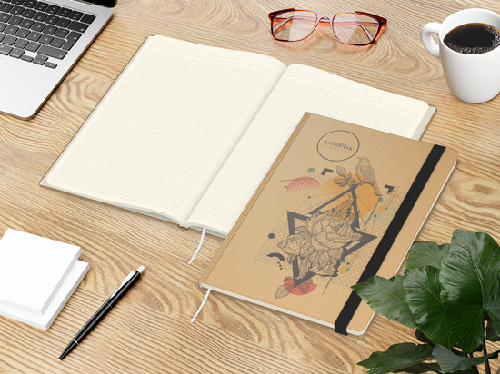 Notizbuch Match-Book Creme A4 Natura Bestseller