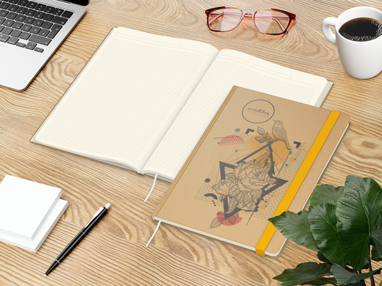 Notizbuch Match-Book Creme A4 Natura Bestseller