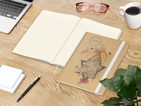 Notizbuch Match-Book Creme A4 Natura Bestseller