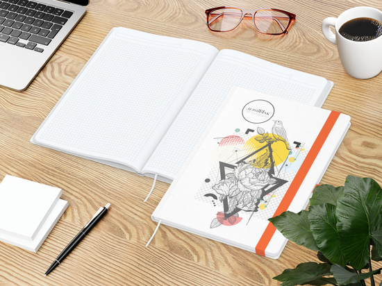 Notizbuch Match-Book White A4 Natura Bestseller