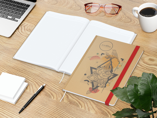 Notizbuch Match-Book White A4 Natura Bestseller