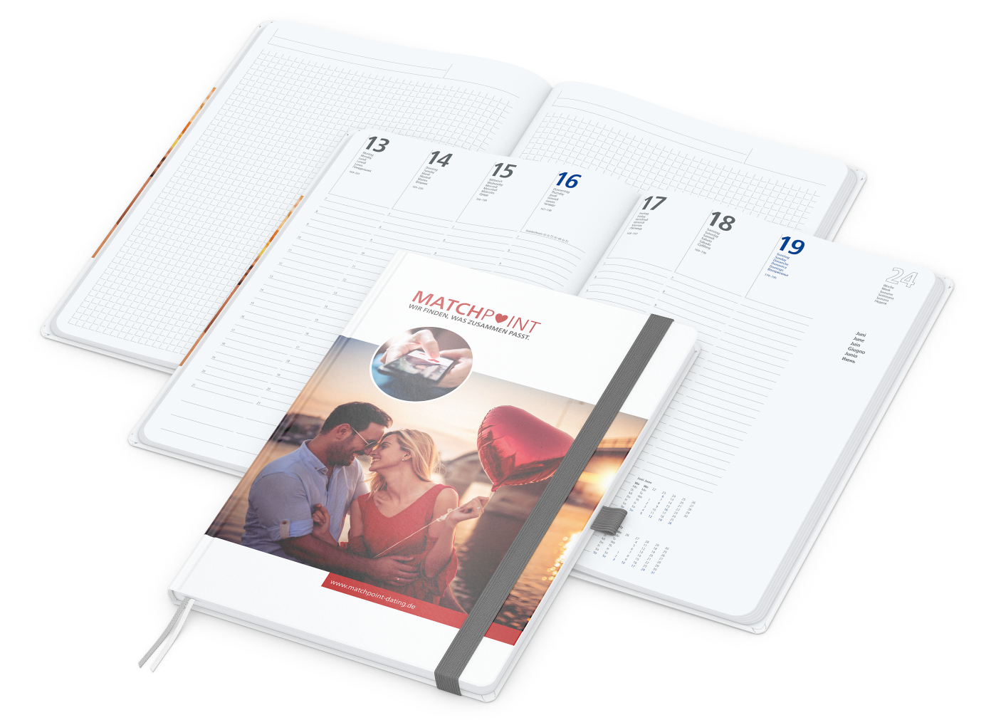 Wochenplaner Match-Hybrid White A4 Cover-Star Bestseller