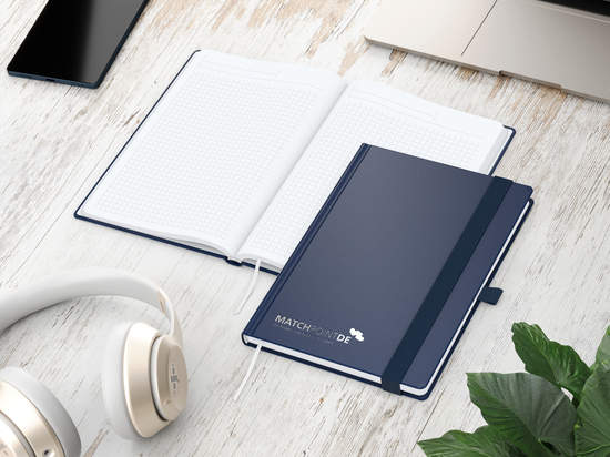 Notizbuch Vision-Book White A5 Bestseller inkl. Prägung