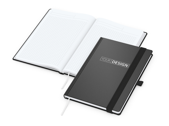 Notizbuch Vision-Book White A5 Bestseller inkl. Prägung