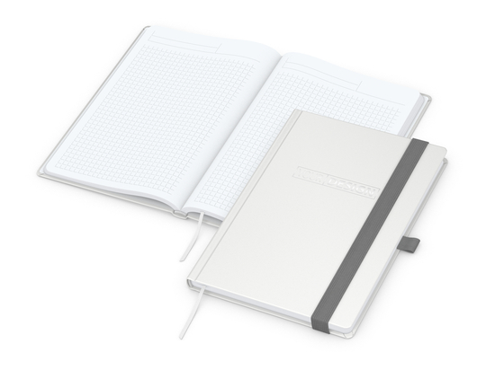 Notizbuch Vision-Book White A5 Bestseller inkl. Prägung