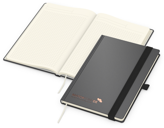 Notizbuch Vision-Book Creme A5 Bestseller inkl. Prägung