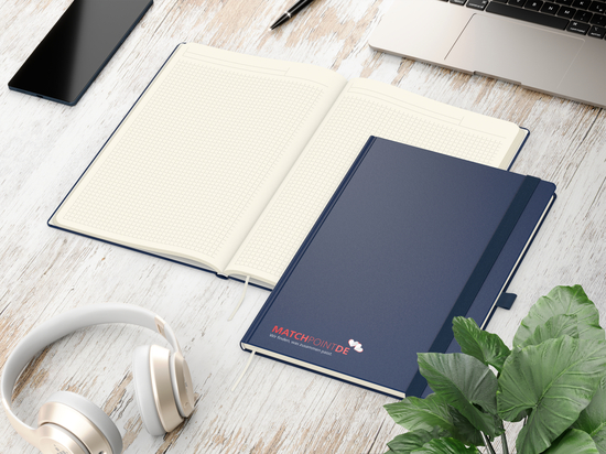 Notizbuch Vision-Book Creme A4 Bestseller inkl. Siebdruck-Digital