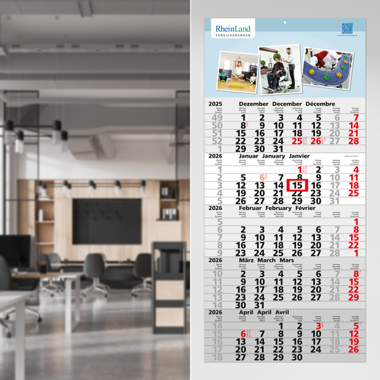 5-Monatskalender Quintus 5 Bestseller (Einblatt)