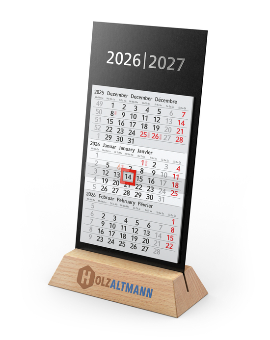 Tischkalender Desktop 3 Wood Bestseller