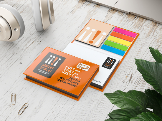 Haftnotiz-Set Prag Bookcover Individuell, 100/25 Blatt