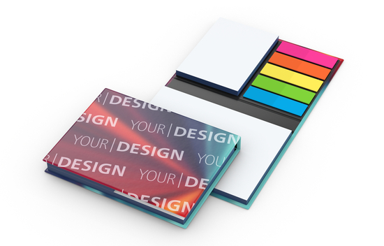 Haftnotiz-Set London Bookcover White Bestseller, 50/50 Blatt, Farbschnitt