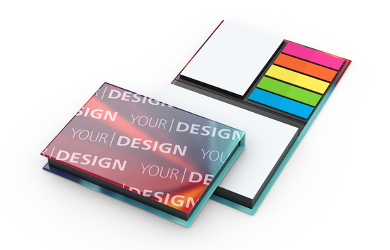 Haftnotiz-Set Wien Bookcover White Bestseller, 100/25 Blatt, Farbschnitt