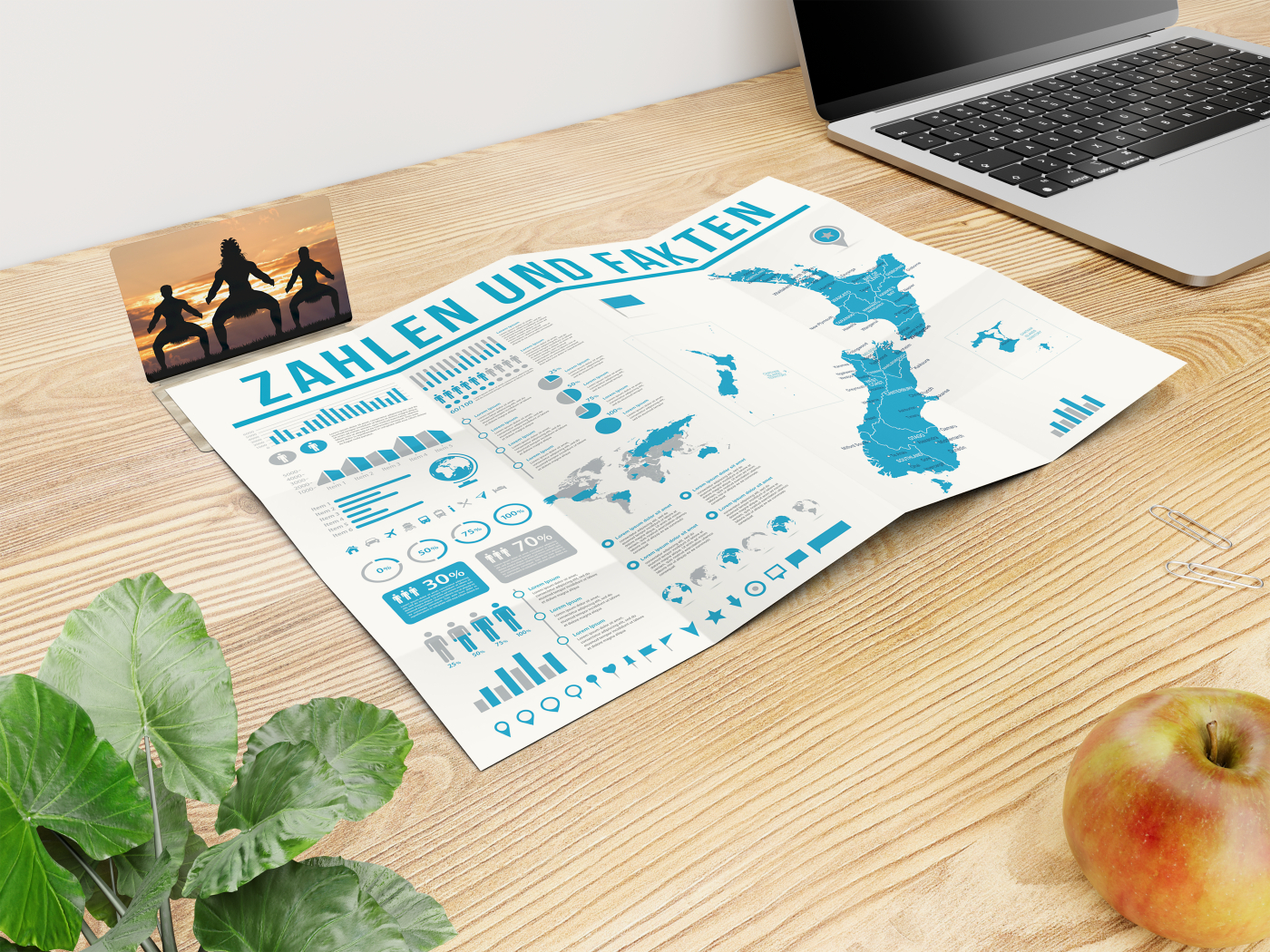 Faltplan Concept-Card Small Recycling, 40, Digitaldruck