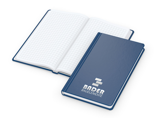 Notizbuch Easy-Book Basic Bestseller, Pocket, dunkelblau inkl. Silberprägung