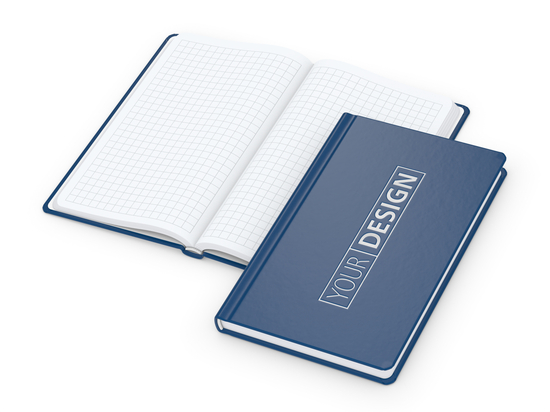 Notizbuch Easy-Book Basic Bestseller, Pocket, dunkelblau inkl. Silberprägung