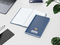 Notizbuch Easy-Book Basic Bestseller, Pocket, dunkelblau inkl. Siebdruck-Digital