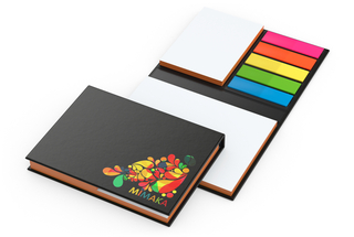 Haftnotiz-Set London Bookcover White Bestseller, gloss-individuell, Farbschnitt orange
