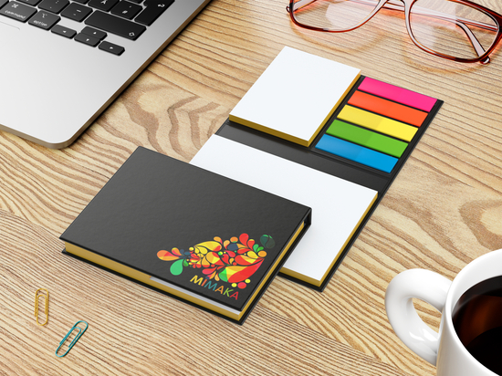Haftnotiz-Set London Bookcover White Bestseller, matt-individuell, Farbschnitt gelb