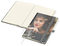 Notizbuch Match-Book Creme Bestseller, A5, Cover-Star, gloss-individuell, silbergrau