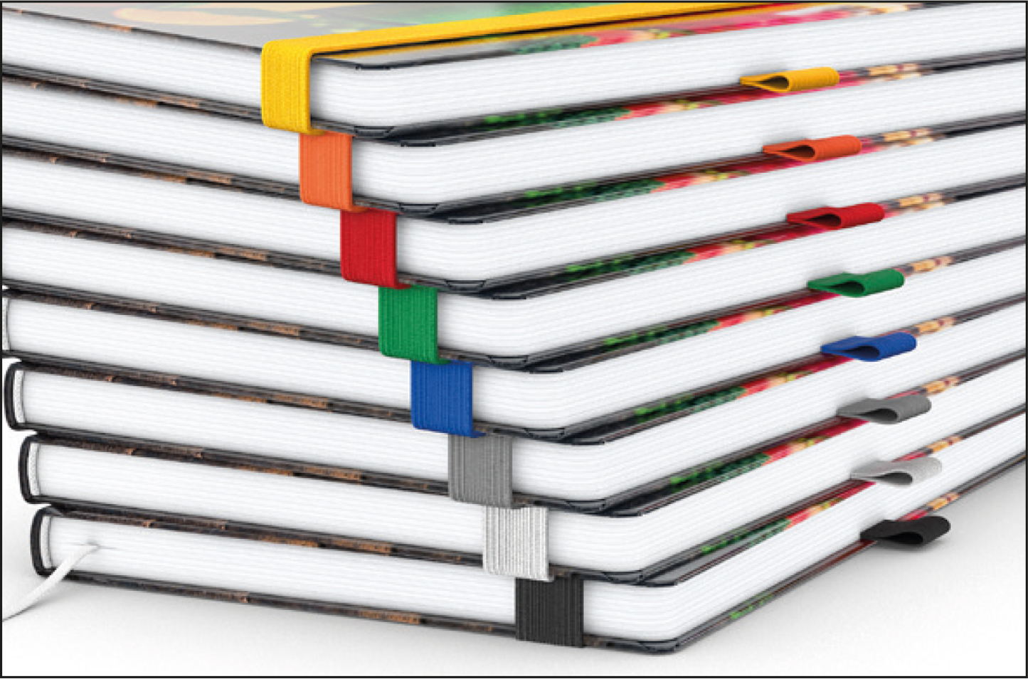 Notizbuch Match-Book Creme Bestseller, A5, Cover-Star, matt-individuell, silbergrau