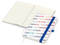 Notizbuch Match-Book Creme Bestseller, A5, Natura, individuell, mittelblau