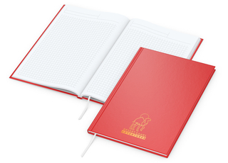 Notizbuch Memo-Book Bestseller, A5, matt-rot