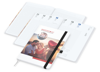 Wochenplaner Match-Hybrid White Bestseller, A4, Cover-Star matt, schwarz