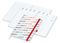 Wochenplaner Match-Hybrid White Bestseller, A4, Natura individuell, rot