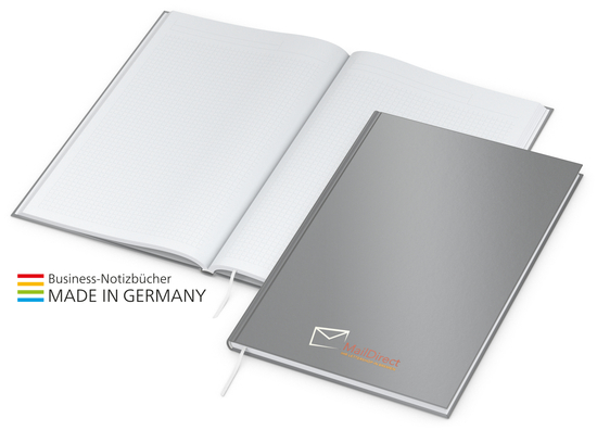 Notizbuch Note-Book Bestseller, A4, matt-silber