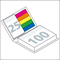 Haftnotiz-Set Paris Bookcover Individuell Bestseller, matt-individuell