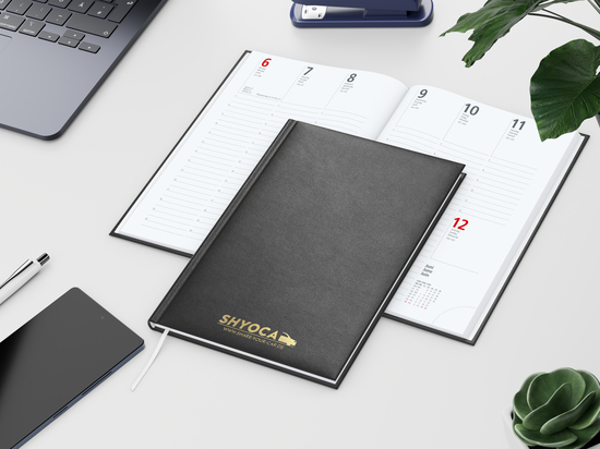 Wochenkalender Prestige Bestseller inkl. Goldprägung, schwarz