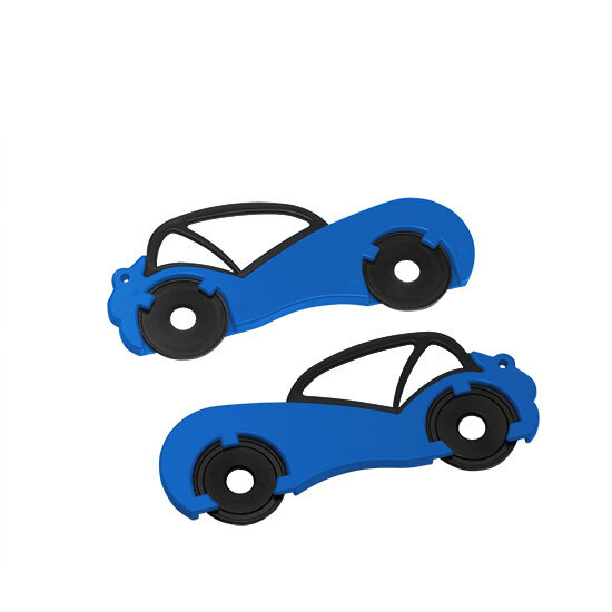 Chiphalter mit zwei 1€-Chips "Auto"