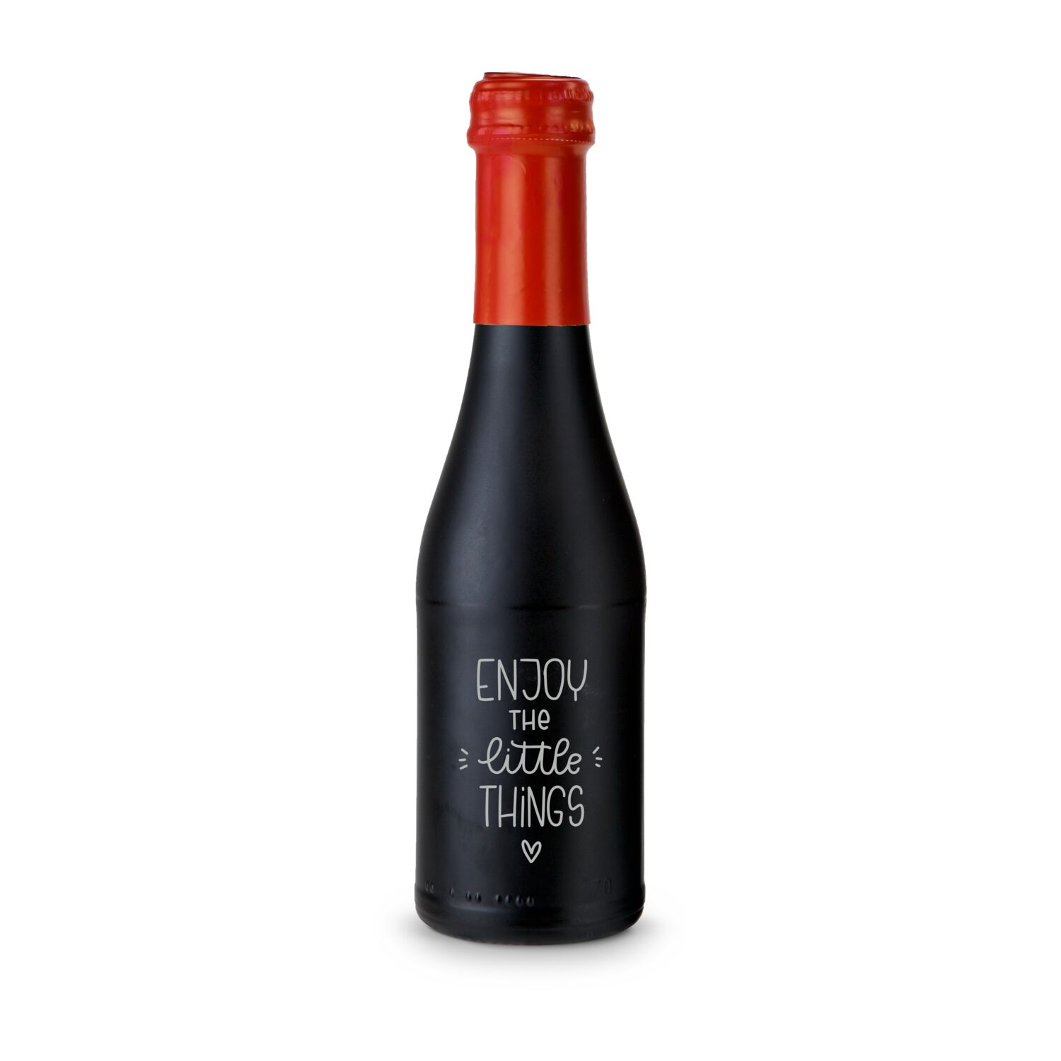 Promo Secco Piccolo - Fl. schwarz matt - Kapsel rot, 0,2 l 2K1938e