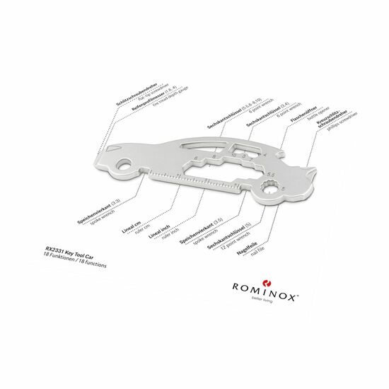 ROMINOX® Key Tool Car/Auto (18 Funktionen) Super Dad 2K2108p